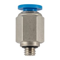 Pu Hose Fitting Straight Stud 4mm- M5 M (image for) Pu Hose Fitting Straight Stud 4mm- M5 M