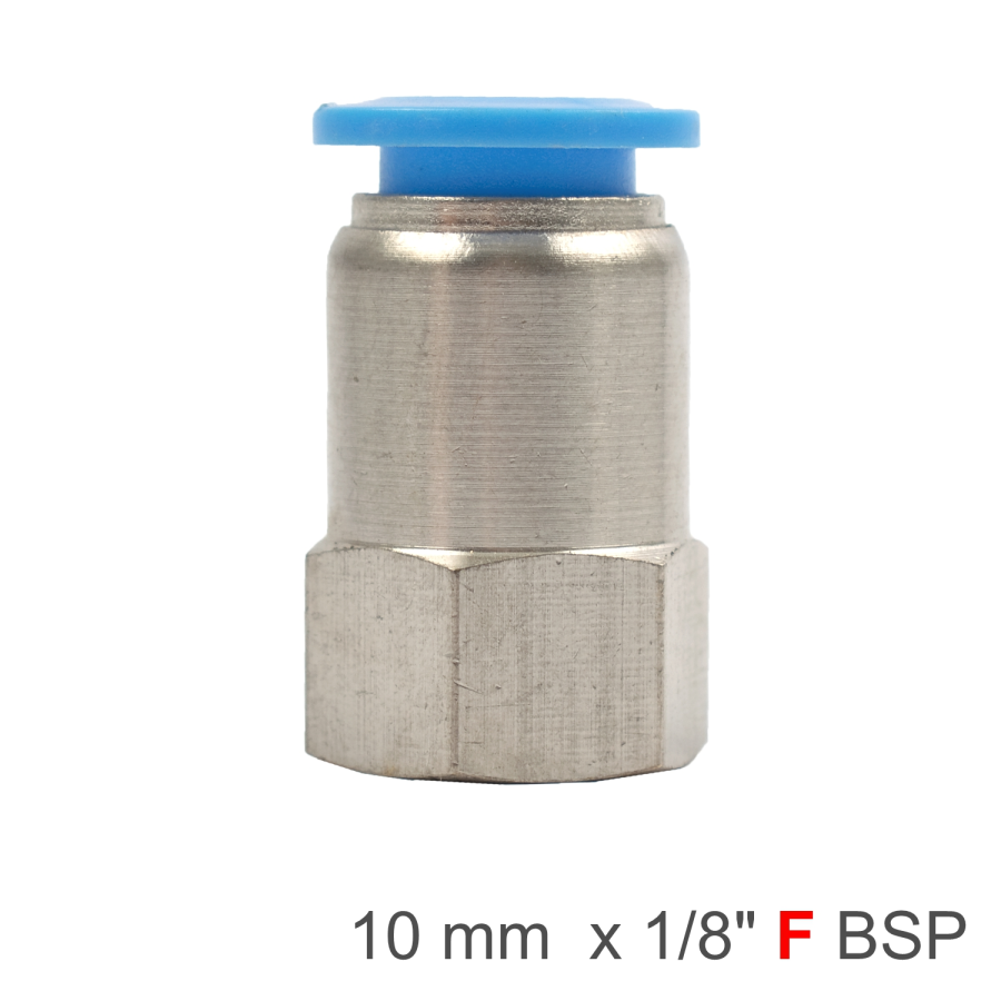 (image for) Pu Hose Fitting Straight Stud 10mm-1/8 F