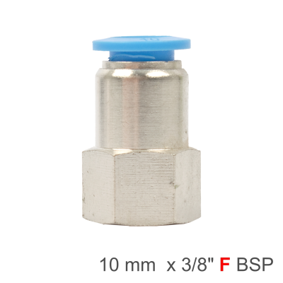 (image for) Pu Hose Fitting Straight Stud 10mm-3/8 F