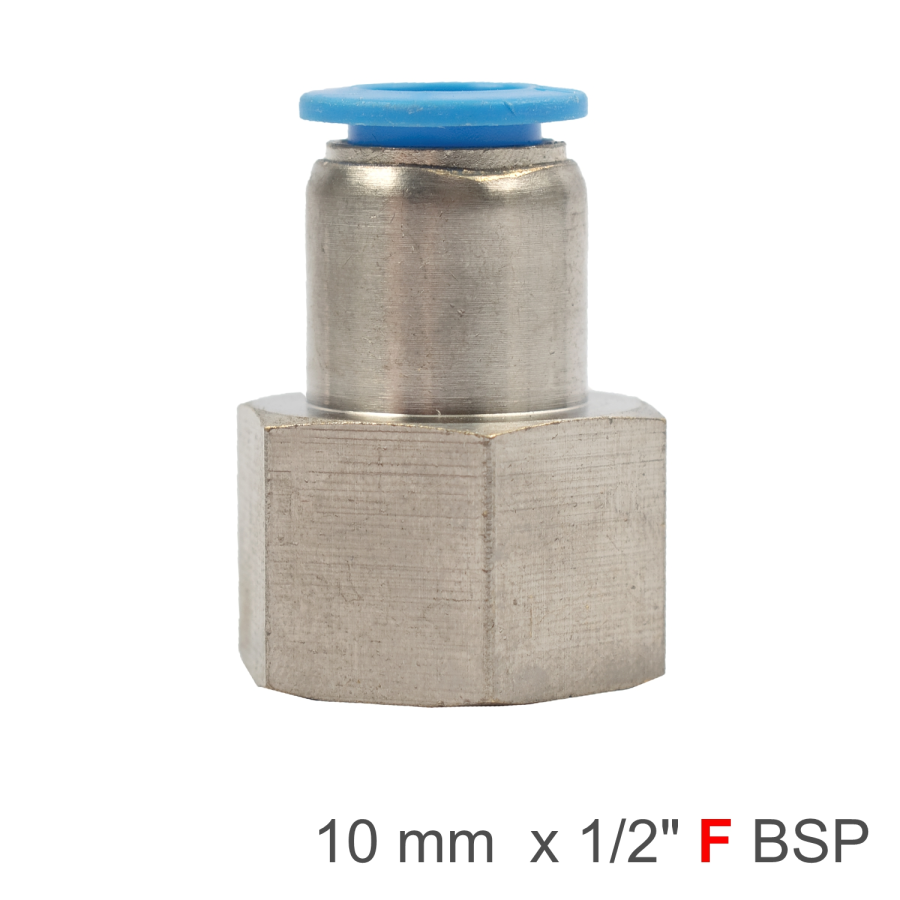(image for) Pu Hose Fitting Straight Stud 10mm-1/2 F