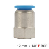(image for) Pu Hose Fitting Straight Stud 12mm-1/8 F