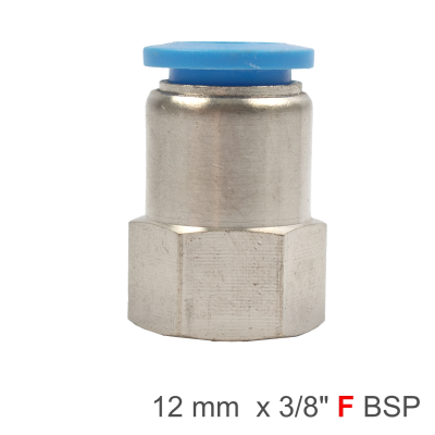 (image for) Pu Hose Fitting Straight Stud 12mm-3/8 F