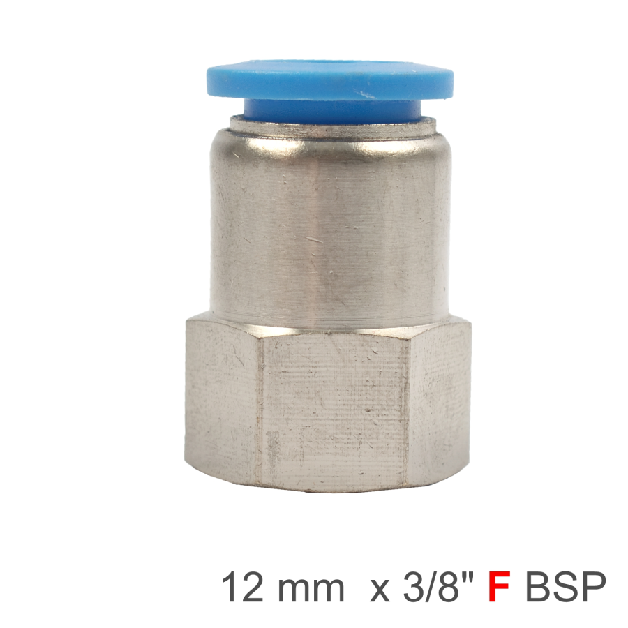(image for) Pu Hose Fitting Straight Stud 12mm-3/8 F
