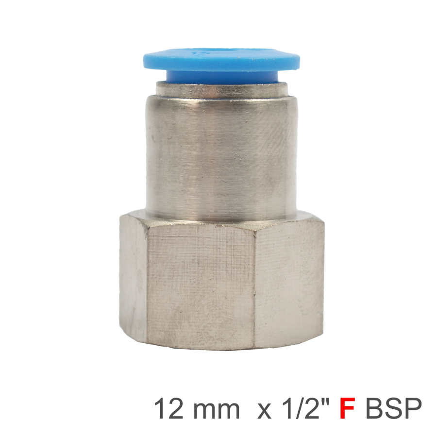 (image for) Pu Hose Fitting Straight Stud 12mm-1/2 F
