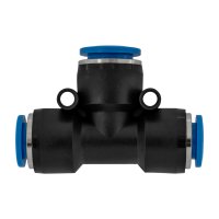 Pu Hose Fitting Tee 10mm-12mm (image for) Pu Hose Fitting Tee 10mm-12mm