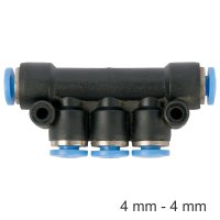 (image for) Pu Hose Fitting Manifold 4mm-4mm