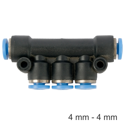 (image for) Pu Hose Fitting Manifold 4mm-4mm