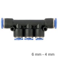 (image for) Pu Hose Fitting Manifold 6mm-4mm