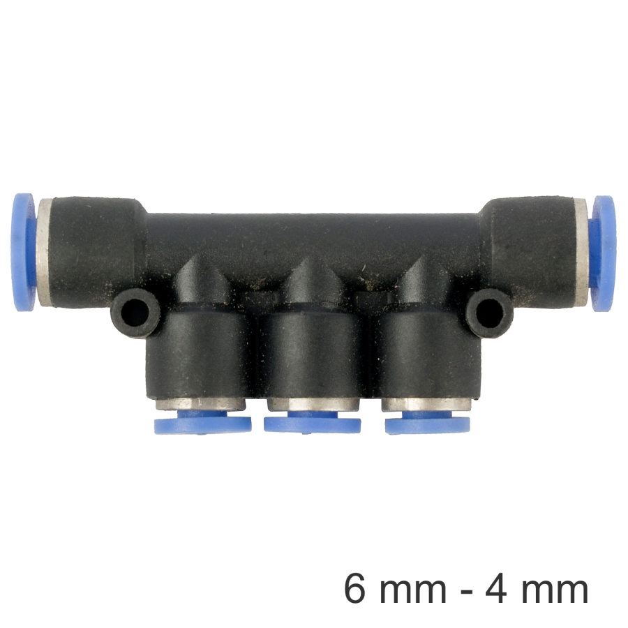 (image for) Pu Hose Fitting Manifold 6mm-4mm