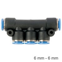 (image for) Pu Hose Fitting Manifold 6mm-6mm