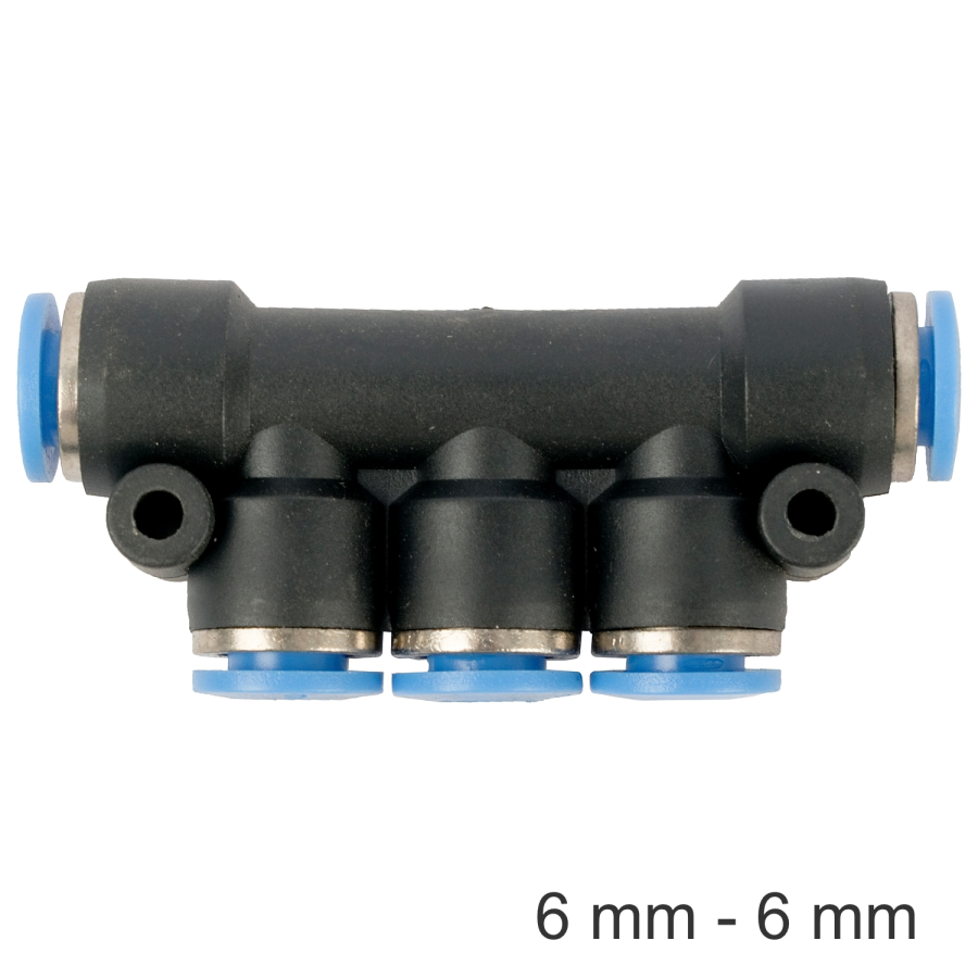 (image for) Pu Hose Fitting Manifold 6mm-6mm