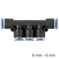 (image for) Pu Hose Fitting Manifold 8mm-6mm