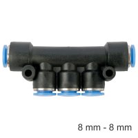 (image for) Pu Hose Fitting Manifold 8mm-8mm