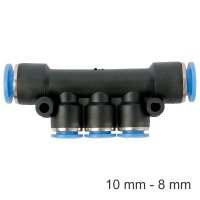 (image for) Pu Hose Fitting Manifold 10mm-8mm
