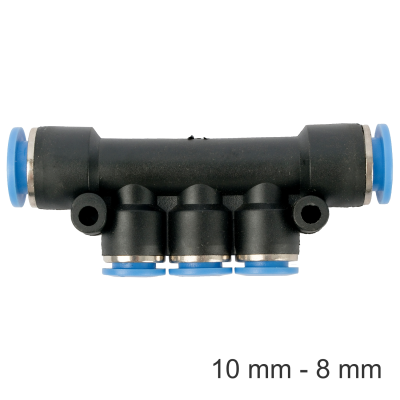 (image for) Pu Hose Fitting Manifold 10mm-8mm