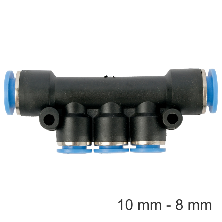 (image for) Pu Hose Fitting Manifold 10mm-8mm