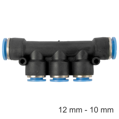 (image for) Pu Hose Fitting Manifold 12mm-10mm
