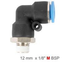 (image for) Elbow 12mm-1/8 M Pu Hose Fitting