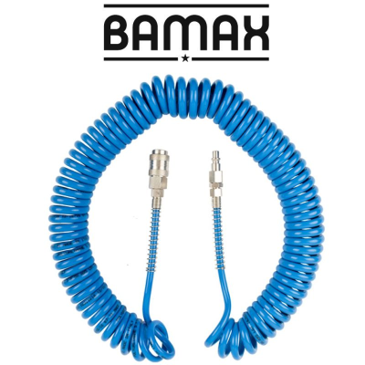 (image for) Spiral Polyp Hose Blue 5mmx8mmx12m With Quick Couplers Bx15pu12-5