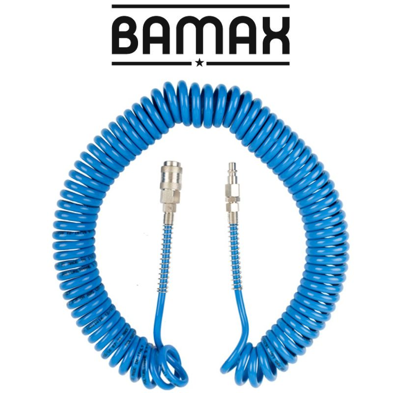 (image for) Spiral Polyp Hose Blue 5mmx8mmx12m With Quick Couplers Bx15pu12-5
