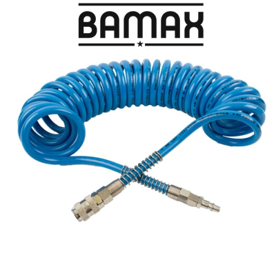 (image for) Spiral Polyp Hose Blue 8mmx12mmx12m With Quick Couplers Bx15pu12-8