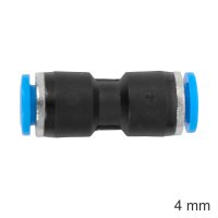 Pu Hose Fitting Equal Joiner 4mm (image for) Pu Hose Fitting Equal Joiner 4mm