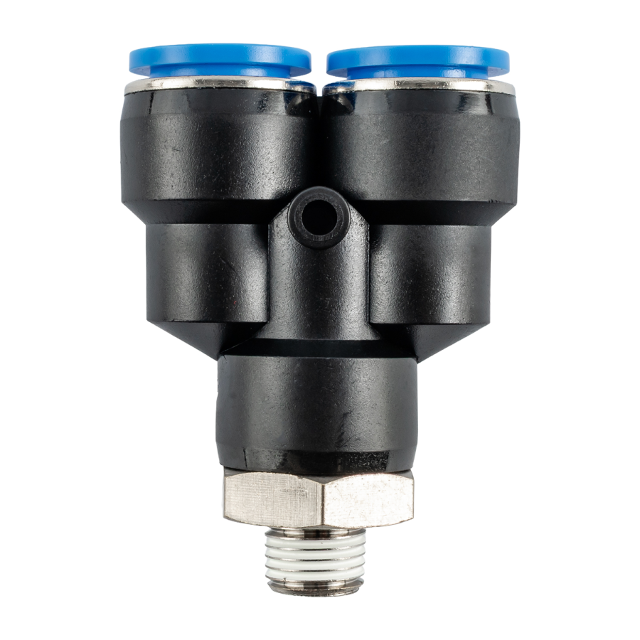 (image for) Pu Hose Fitting Y Joint 16mm - 1/4'm