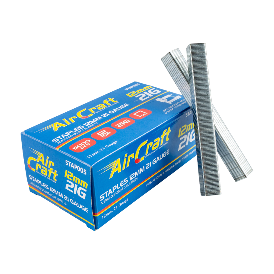 (image for) Staples 12mm 21 Gauge 5000 Per Box