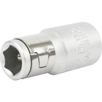 (image for) Socket Adaptor Coupler 1/4'f Sq X 1/4'f Hex Bulk