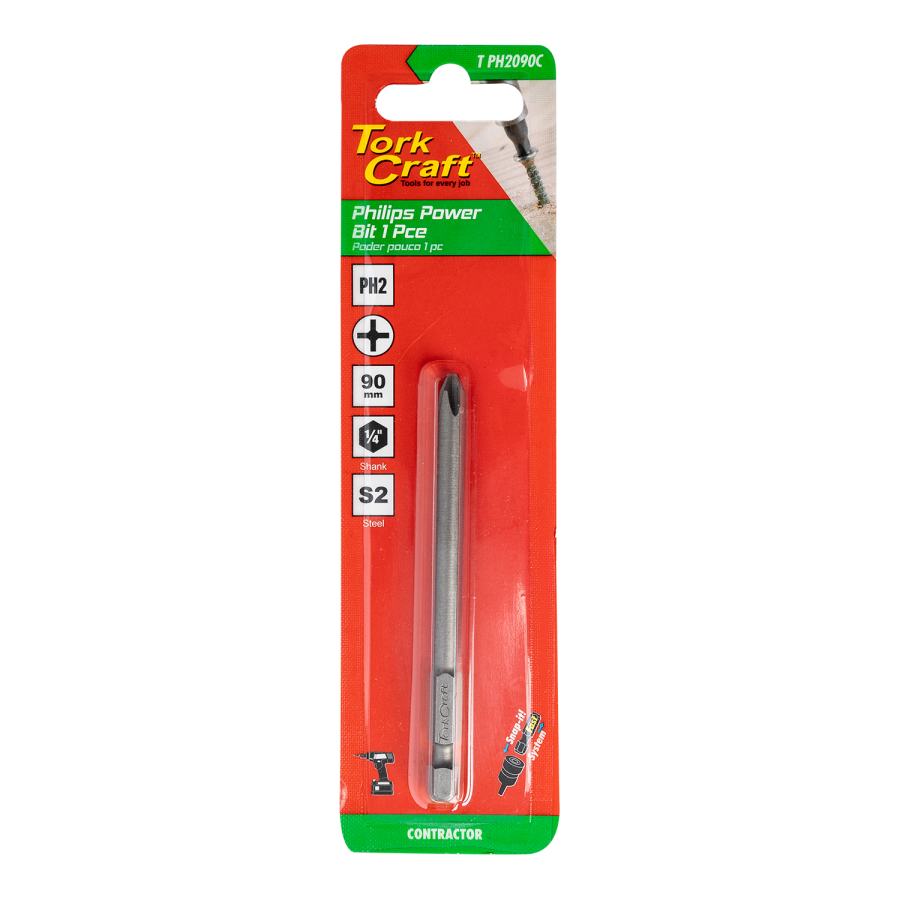 (image for) Phil. Ph2 X 90mm Power Bit 1pc Carded