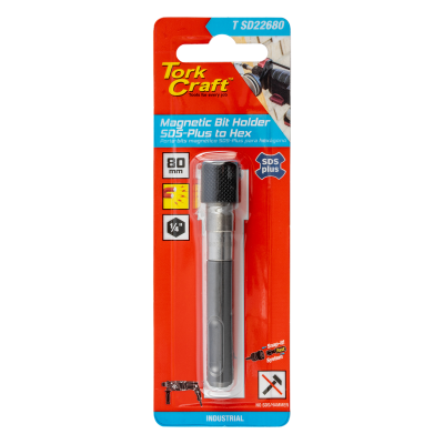 (image for) Magnetic Bit Holder 80mm Sds Quick Change 1/4' Hex