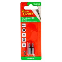 (image for) Torx Tx 10 Classic Insert Bit 25mm 2pc Carded