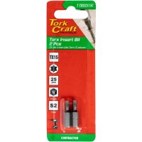 Torx Tx 15 Classic Power Bit 25mm 2pc Carded (image for) Torx Tx 15 Classic Power Bit 25mm 2pc Carded