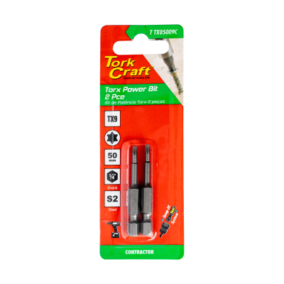 (image for) Torx Tx 9 Classic Power Bit 50mm 2pc Carded