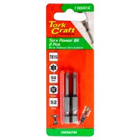 (image for) Torx Tx 15 Classic Power Bit 50mm 2pc Carded