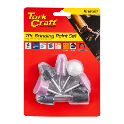 (image for) Grinding Point Set 7pce Carded