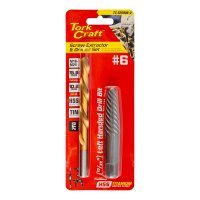 Screw Extractor Set 2pc No.6 With Left Hand Drill Bit (image for) Screw Extractor Set 2pc No.6 With Left Hand Drill Bit