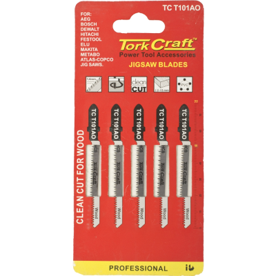 (image for) T-shank Jigsaw Blade For Wood 1.3mm 20tpi 75mm 5pc