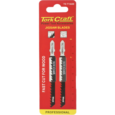 (image for) T-shank Jigsaw Blade Fast Cut For Wood 4mm 6tpi 2pc