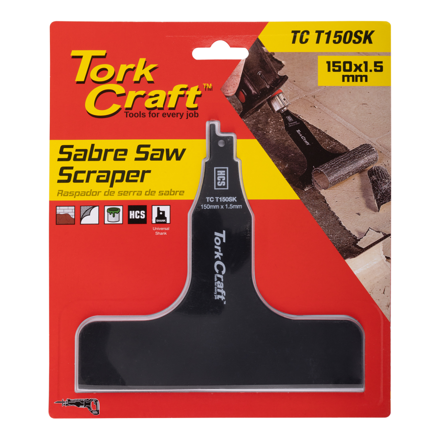 (image for) Sabre Saw Scraper Hcs 150mm X 1.5mm