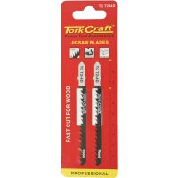 (image for) T-shank Jigsaw Blade Fast Cut For Wood 4mm 6tpi 2pc
