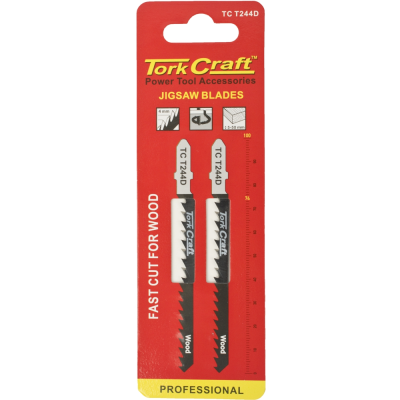 (image for) T-shank Jigsaw Blade Fast Cut For Wood 4mm 6tpi 2pc