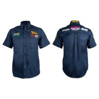 (image for) Vermont Mens Cotton Shirt Navy Blue 2xl