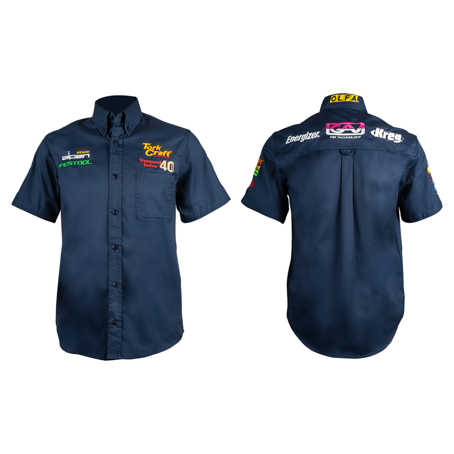 (image for) Vermont Mens Cotton Shirt Navy Blue 3xl