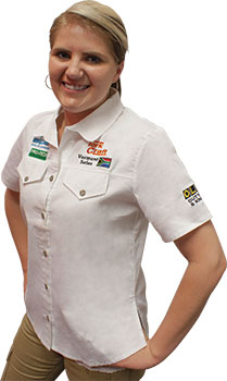 (image for) Vermont Ladies Cotton Shirt White Small
