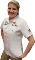 Vermont Ladies Cotton Shirt White 2xl (image for) Vermont Ladies Cotton Shirt White 2xl