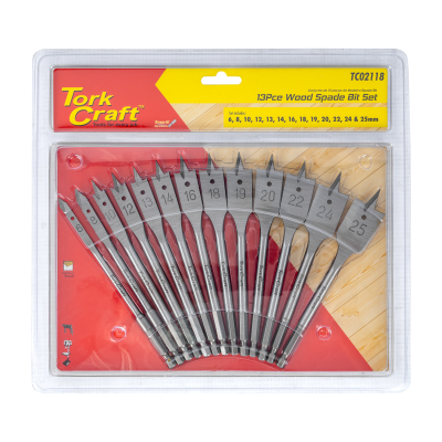(image for) Spade Bit Set 13pce Double Blister