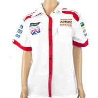 (image for) Vermont Ladies - White/red Cotton Shirt - Small