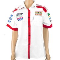 (image for) Vermont Ladies - White/red Cotton Shirt - Large