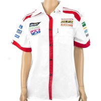 (image for) Vermont Ladies - White/red Cotton Shirt - 3x-large